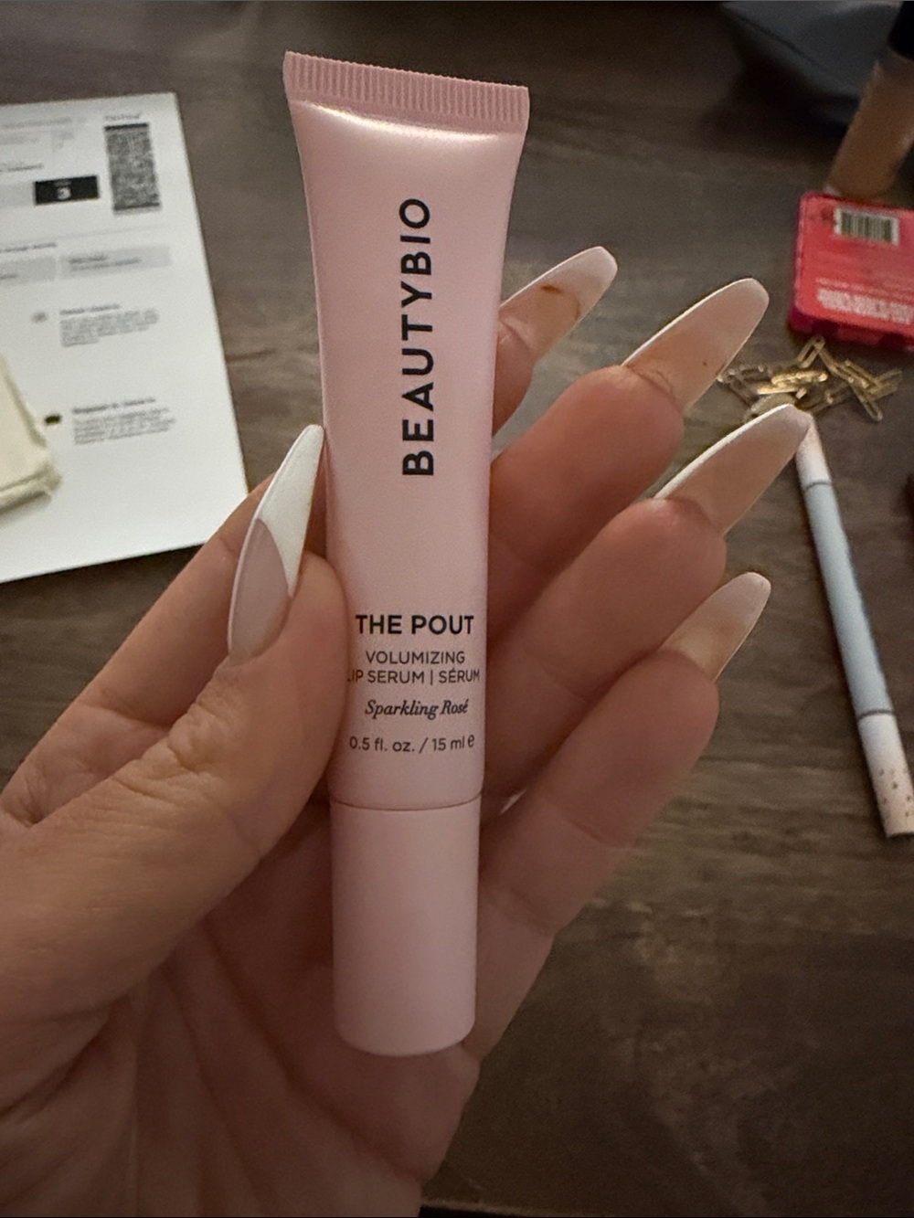 The Pout Plumping Lip Serum in Sparkling Rose
BeautyBio never used